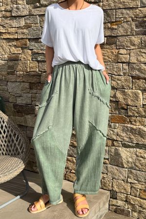 Lagenlook Cocoon Trousers | Ladies' Cocoon Pants | Laundry B